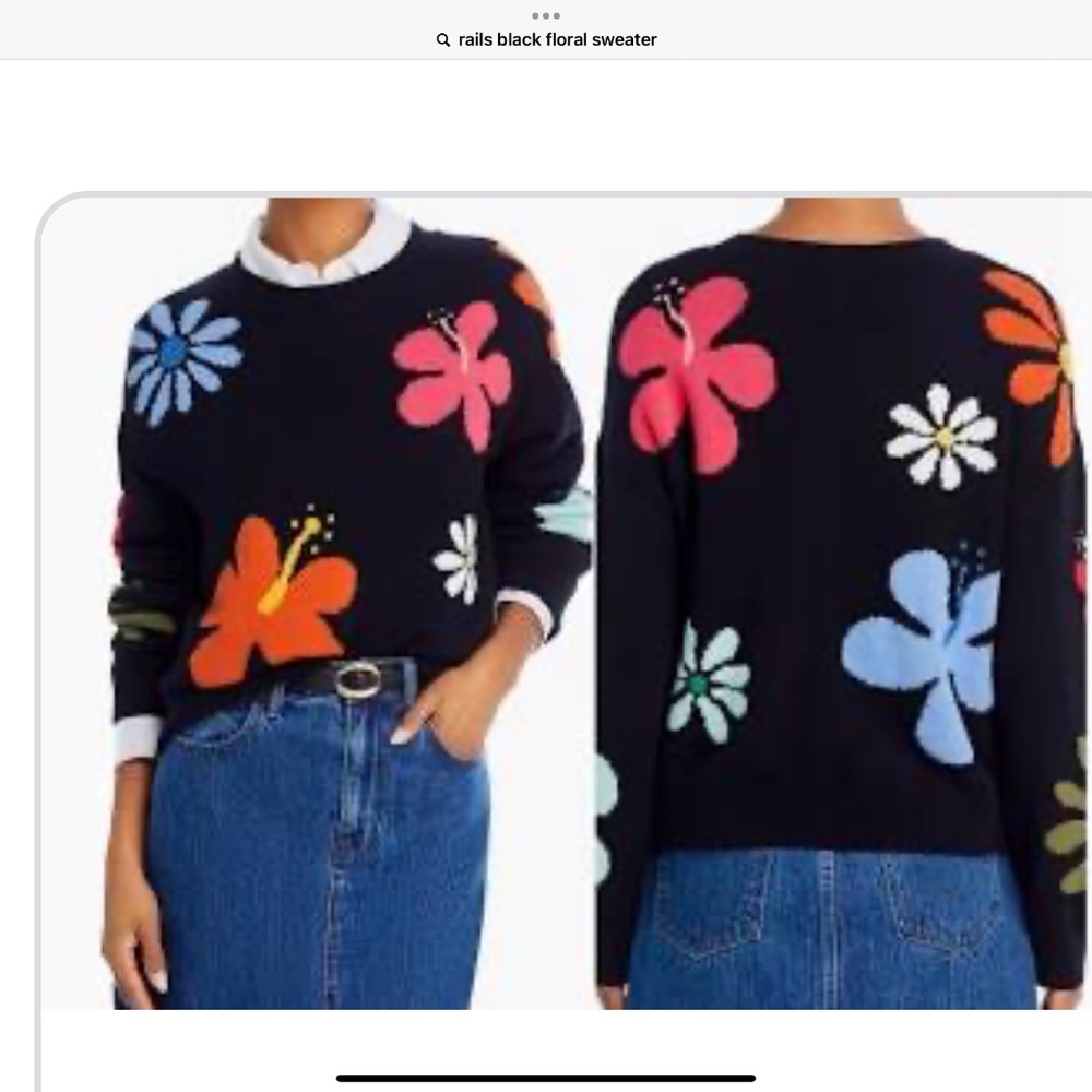 Striking  RAILS Intarsia sweater…seriously pretty!